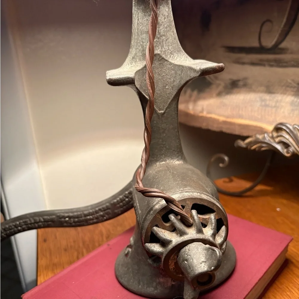 Repurposed Food Grinder Lamp